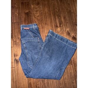 JNCO Vintage Y2K women Jeans Barrel Size 28 Made In Mexico 4 Deep Pockets Used